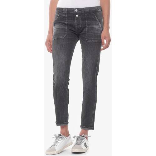 Le Temps des Cerises Cadey 200/43 boyfit jeans gris Noir - Vêtements Jeans  Femme 58,00 €