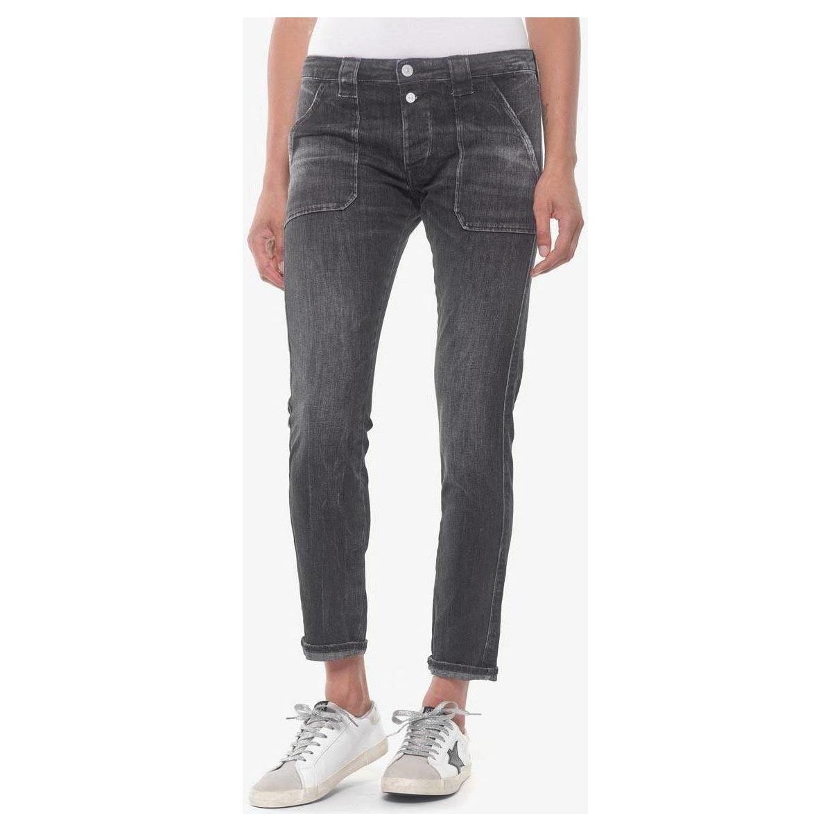 Vêtements Femme Jeans rmio Le Temps des Cerises Cadey 200/43 boyfit jeans rmio gris Noir
