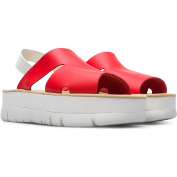 Sandales et Nu-pieds Camper Sandales cuir ORUGA UP rouge - Chaussures Sandale Femme 110 