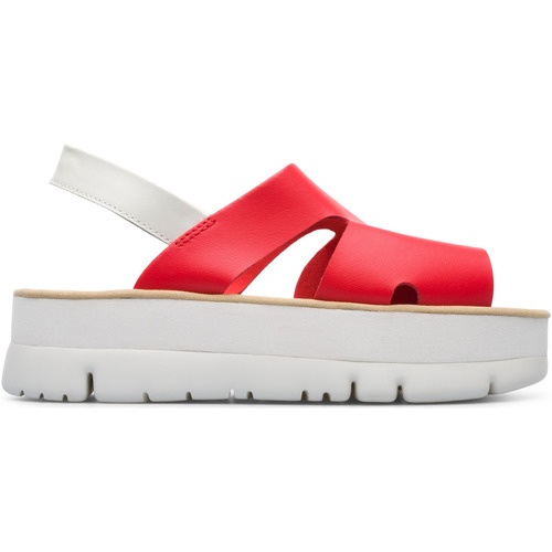 Sandales et Nu-pieds Camper Sandales cuir ORUGA UP rouge - Chaussures Sandale Femme 110 
