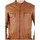 Vêtements Homme Blousons Oakwood Blouson  Casey en cuir ref_cco34483 Cognac Marron