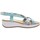 Chaussures Femme Sécurité du mot de passe Sandales plates  ref_48941 Multi Multicolore