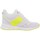 Chaussures Femme Baskets basses Guess Basket rejy  ref_48267 Blanc jaune Blanc