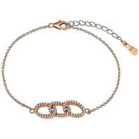 Montres & Bijoux Bracelets Cleor Bracelet  en Argent 925/1000 Rose et Oxyde Rose