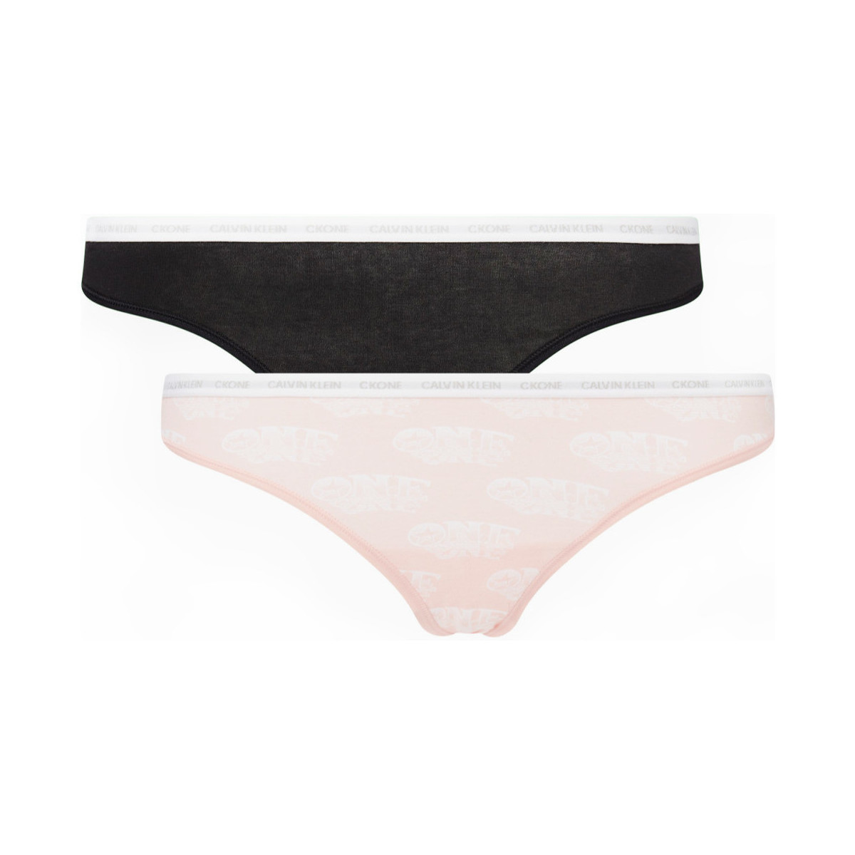 Sous-vêtements Femme Culottes & slips Calvin Klein Jeans Pack x2 bikini Noir
