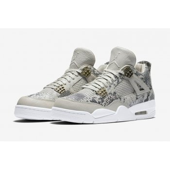 Chaussures Baskets montantes Nike Air Jordan 4 Pinnacle Snakeskin Light Bone/White-Pure Platinum-Wolf Grey