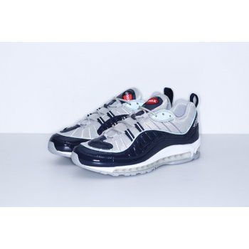 Chaussures Baskets basses Nike Air Max 98 x Supreme Navy Obsidian/Obsidian-Reflect Silver-White