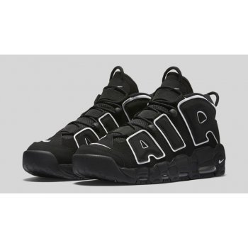 Chaussures Baskets montantes Nike Air More Utempo Black Black/White