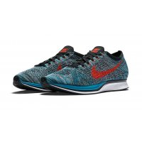 Chaussures Baskets basses Nike Flyknit Racer Neo Turquoise Neo Turquoise/Bright Crimson-Glacier Ice