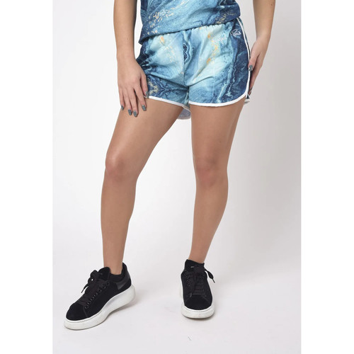 Vêtements Femme Shorts / Bermudas teiliges Shorts-Outfit mit hohem Baumwollanteil und Peter Rabbit™-Motiv 03 J Short F214116 Bleu