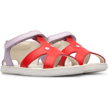 Chaussures Fille Sandales et Nu-pieds Camper Sandales cuir TWINS rouge