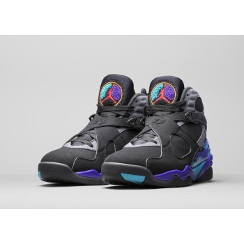 Chaussures Baskets montantes Nike Air Jordan 8 Aqua 2015 Black/Bright Concord-Aqua Tone