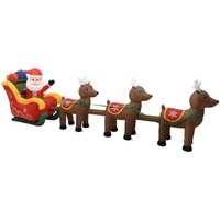 Maison & Déco Décorations festives VidaXL traîneau de rennes du Père Noël 490 cm Multicolore