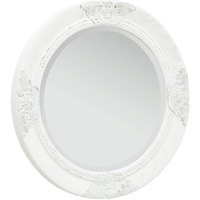 Citrouille et Compagnie Miroirs VidaXL Miroir Φ 50 cm Blanc