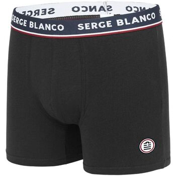Sous-vêtements Homme Boxers Serge Blanco Boxer coton homme French Noir