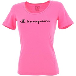 Vêtements Femme Polos manches courtes Champion Fitness tee rose w Rose