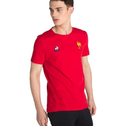 Vêtements Homme T-shirts manches courtes Le Coq Sportif FFR logo Rouge