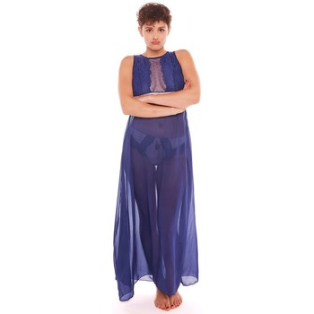 Vêtements Femme Pyjamas / Chemises de nuit Pomm'poire Nuisette longue marine ADN bleu