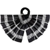 Accessoires textile Femme Echarpes / Etoles / Foulards Allée Du Foulard Etole soie Serrati Noir