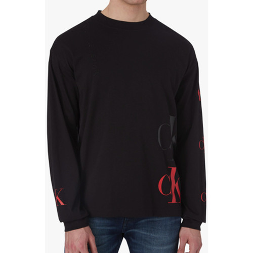 Vêtements Homme Sweats Calvin Klein Jeans track Eco fashion Noir