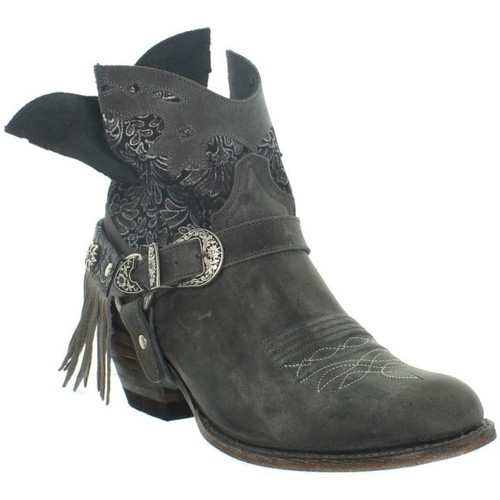 Chaussures Femme Bottes Sendra boots shoe-care Bottes Femmes  Deborah en cuir ref 43645 Gris Gris