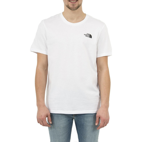 Homme The North Face 2tx5 simple dome fn4 white blanc - Vêtements T-shirts manches courtes Homme 24 