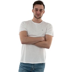 Vêtements Homme T-shirts manches courtes Tommy Jeans dm0dm09586 Blanc