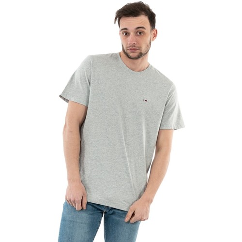 Vêtements Homme T-shirts manches courtes Tommy Jeans dm0dm09598 Gris