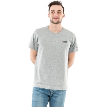 Vêtements Homme T-shirts Teen manches courtes Tommy Jeans dm0dm09588 Gris