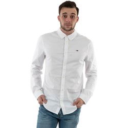 Vêtements Homme Chemises manches longues Tommy Jeans dm0dm09594 blanc