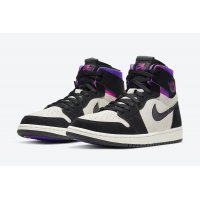 Chaussures Baskets montantes Nike Air Jordan 1 Zoom Comfort x PSG White/Black-Psychic Purple-Hyper Pink