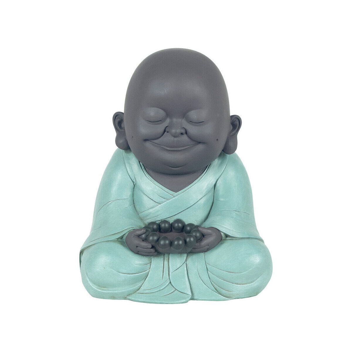 Maison & Déco Statuettes et figurines Signes Grimalt Souriant Bouddha Avec T Léger Bleu