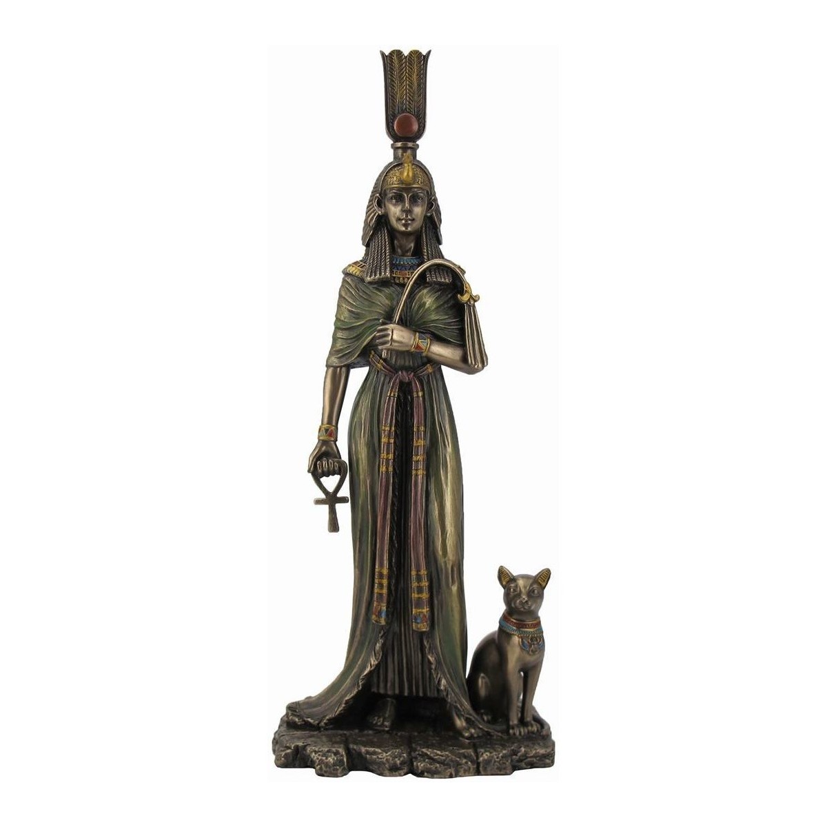en 4 jours garantis Statuettes et figurines Signes Grimalt Queen Égyptien-Néfertite Doré