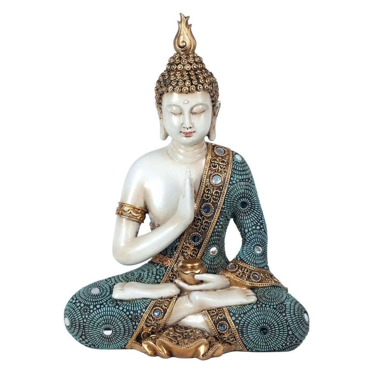 Maison & Déco Statuettes et figurines Signes Grimalt Bouddha Assis Bleu
