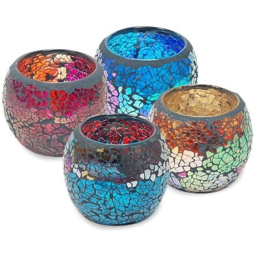 Maison & Déco Lampe à Vase Mosaïque Signes Grimalt T-Lite Set 4 Unités Multicolore