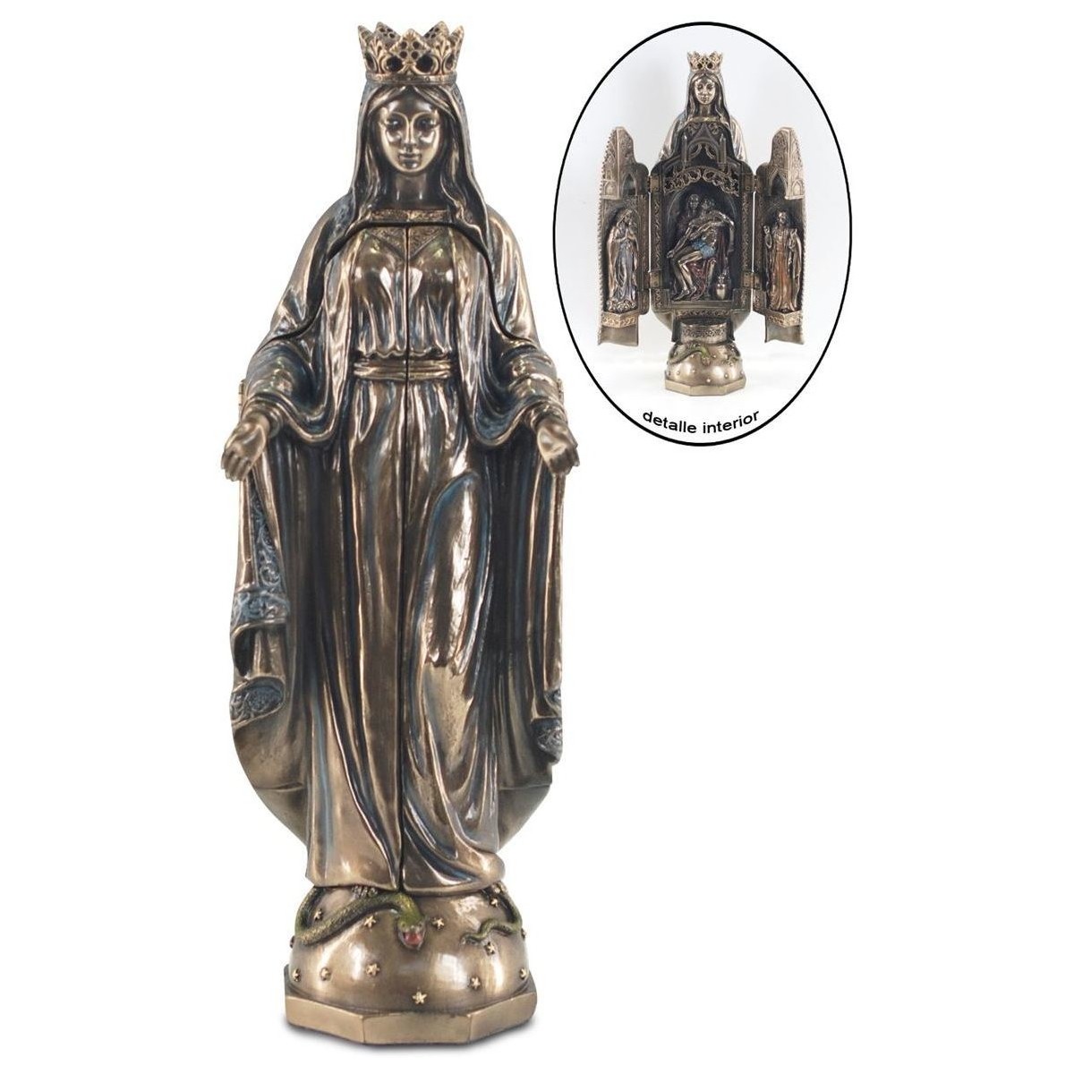 Maison & Déco Statuettes et figurines Signes Grimalt Vierge Marie Doré