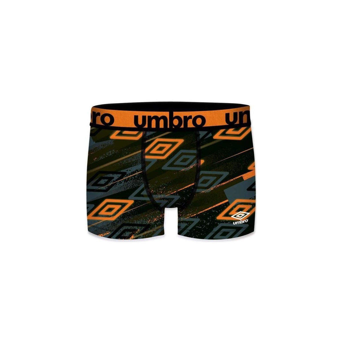 Sous-vêtements Homme Boxers Umbro Boxer Homme Microfibre SUBASS7 Gris Orange Gris