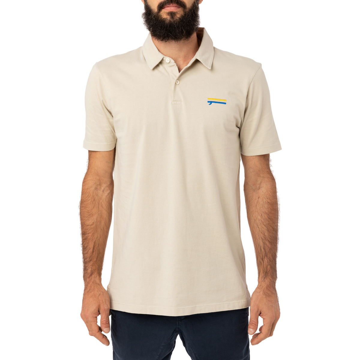 Vêtements Homme Polos manches brend Pullin Polo  DOVE Beige