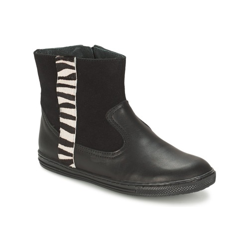 Chaussures Fille Boots Citrouille et Compagnie ELLIA Noir