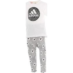 Vêtements Enfant Ensembles enfant adidas Originals Tight set blc blk bb Blanc