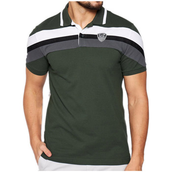 Vêtements Homme T-shirts & Polos emporio armani black denim shorts Polo Vert