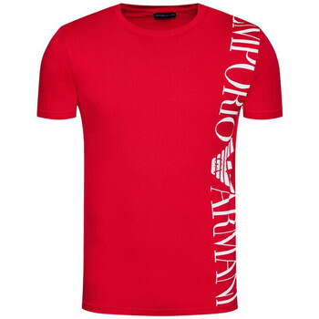 Vêtements Homme T-shirts & Polos Emporio Armani striped logo pullover Tee-shirt Rouge