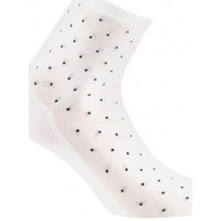 Accessoires Femme Chaussettes Kindy Socquettes jersey plumetis MADE IN FRANCE Blanc