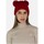 Accessoires textile Femme Chapeaux Kebello Bonnet avec doublure en polaire et pompon Rouge F Rouge