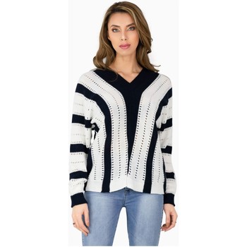 pull kebello  pull grosse maille blanc f 