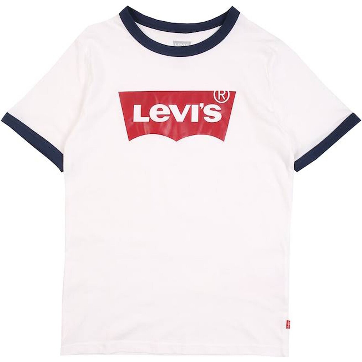 Vêtements Fille T-shirts manches courtes Levi's Tee-Shirt  Batwing Ringer Blanc