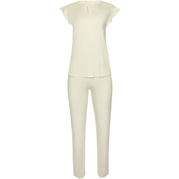 Vêtements Femme Pyjamas / Chemises de nuit Lisca Pyjama pantalon top Ezlynn courtes tenue d'intérieur Harvest Blanc