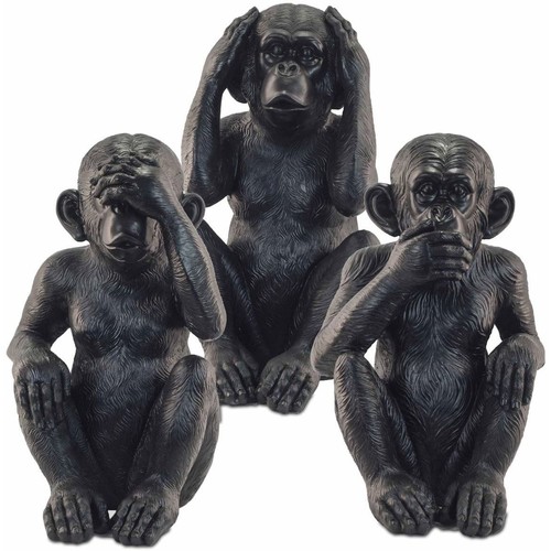 San Miguel à Propos De Démon Statuettes et figurines Signes Grimalt Figure Mono 3 Unités Noir