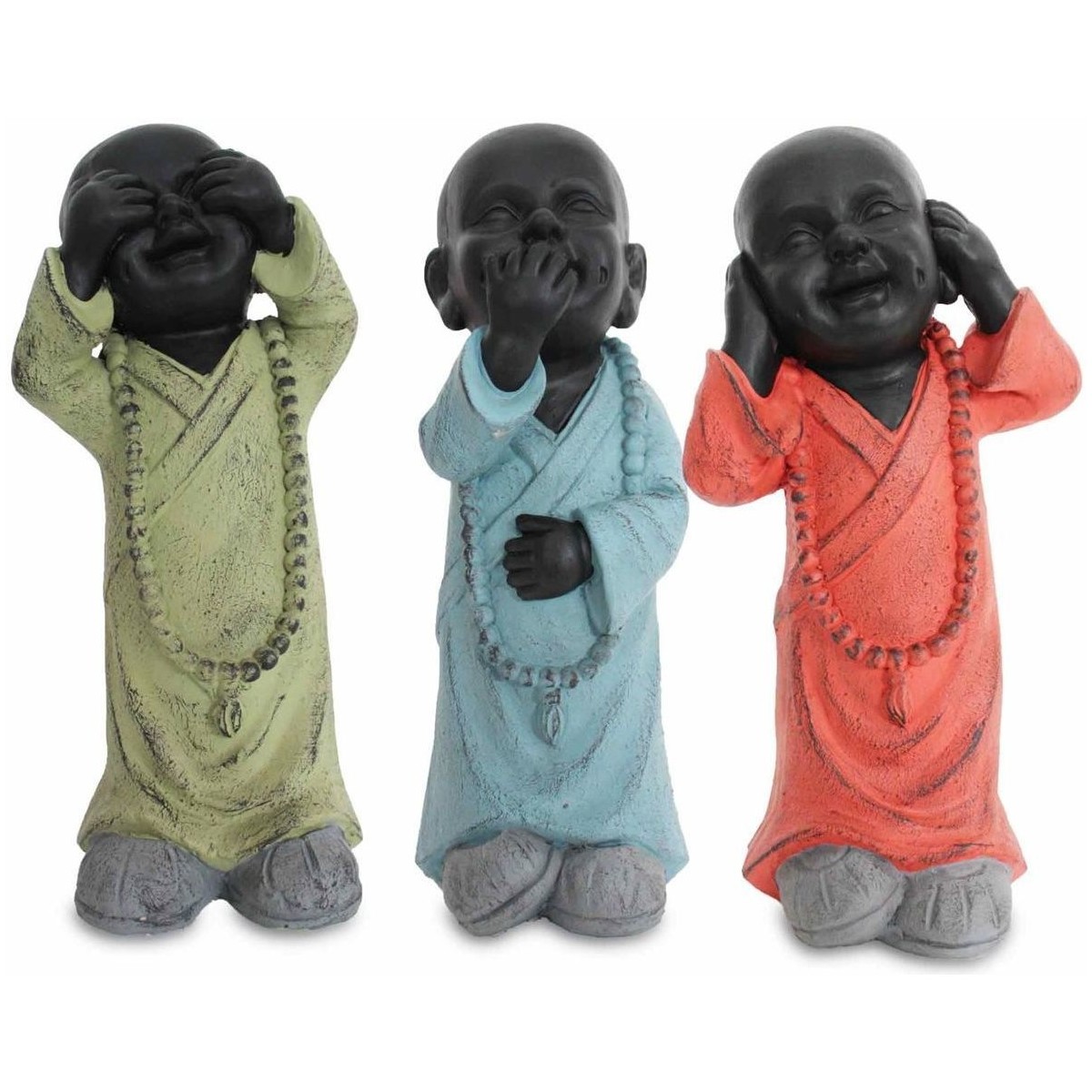 Maison & Déco Statuettes et figurines Signes Grimalt Bouddha Ne Voit Pas-Parler Set 3U Multicolore