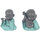 Maison & Déco Statuettes et figurines Signes Grimalt Bouddha Set 2U Multicolore